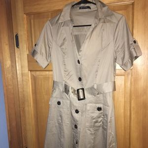 Belted Shirt Dress
